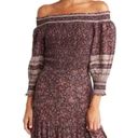 Veronica Beard  NWT Rosalinda Smocked Off The Shoulder Top in Dark Plum Size S Photo 1