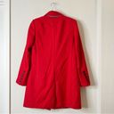 Banana Republic  Wool Blend Red Coat Mario Bellucci Italian Melton NEW Size 6 Photo 7