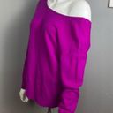 Trina Turk  cashmere sweater medium NWT violet open back bow purple pink colorful Photo 7