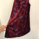 Xhilaration  O-Ring Velvet Shift Dress Burgundy Maroon Red Floral Choker Cutout M Photo 11