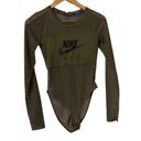 Nike  Air Green Mesh Bodysuit Top Shirt Photo 6