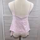 DKNY  (City) Cami Top Shark Bite Hem Pink Stripes-Large Photo 1