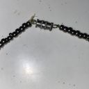 Artisan Dark Grey and Silver Choker Necklace Photo 1