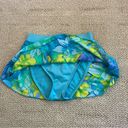 Catalina  Mini Swim Skirt Bottoms Tropical Floral Print Semi-Sheer Overlay S 4/6 Photo 3