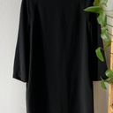 Theory Black Long Sleeve Shift Dress Photo 6