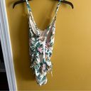 Beach Club Palisades  floral print side tie floral lined swimsuit size Medium Photo 8