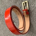 Fendi Authentic  red leather belt with golden buckle and dust bag size 32inch Photo 4