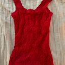 Hanky Panky Red Lace Top Photo 0