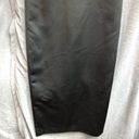 David's Bridal David’s bridal size 2 black satin long pencil skirt gown has V-neck Photo 6