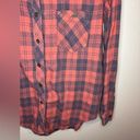 BDG  Women’s Small Petite Long Sleeve Collared Button Down Red and Blue Plaid Top Photo 10