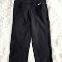 Nike  Black High Rise Straight Leg Cropped Pants Women's Small Photo 2