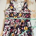 Loveappella  Floral Print Empire Waist Jersey Stretch Maxi Dress Size Small Photo 8