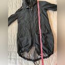 Sam Edelman  Black Hooded Longline Water Resistant Windbreaker - Small Photo 9