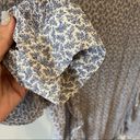 AG Adriano Goldschmied  Bijou Blue Floral Ruffle Blouse Photo 7