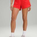 Lululemon NWOT  Hotty Hot HR Lined Short 4" - Hot Heat - 2 Photo 3