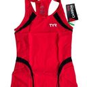 Tyr. Carbon Womens Tri Tank Running Top - Red Black White - Size Medium - $110 Photo 0