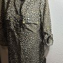 Wishful park #353  sheer animal printed adjustable sleeve top size small Photo 6