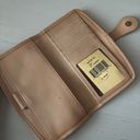 Dooney & Bourke NWT Vintage  clasp bifold canvas brown wallet with leather trim Photo 2