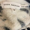 Good American NWT  Boyfriend Sweatshirt LARGE Black Tie Dye Crewneck Relaxed Fit Photo 4