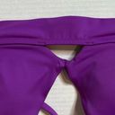 Shade & Shore  Purple Longline Cut Out Bikini Top New! Photo 2