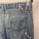 Mudd  Wide Leg Low Rise Distressed Jeans Size 3 Style 4CBL78 Raw Hem Bleached Y2L Photo 7