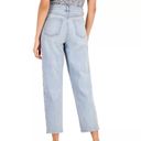 INC  Light Indigo High Rise Studded Cropped Mom Jeans Photo 2