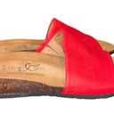 Krass&co NEW Bos. & . Red Leather Lux Slide Sandals Photo 1