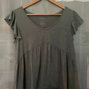 grey peplum top Photo 0