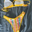 Gossip Colorful Stripped Cheeky Bikini Set Photo 3