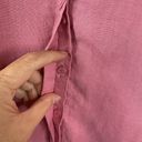 Orvis  100% Linen Pink Button Front Long Sleeve Collared Shirt Women’s Plus Sz 18 Photo 4