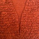 Universal Threads Universal Thread Pumkin burnt orange fluffy knit chunky cardigan sweater  Photo 8