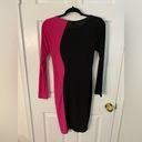 GoJane Pink and Black Long Sleeve Dress Photo 2