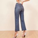 Reformation  PJ Mid-rise Cropped Flare True Blue Wash Size 27 EUC Photo 3