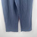 Bobeau  Pull On Pants Size Medium Indigo Blue Wide Leg NWT Rayon Nylon Blend Crop Photo 9