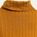 Lovers + Friends Revolve  Mustard Yellow Turtleneck Crop Sweater Size M Photo 4