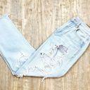 American Eagle  High Rise Distressed Mom Jeans Light Wash Denim 6 Photo 0