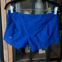 Lululemon Stride To Tide Shorts Harbor Blue swimsuit cobalt low rise pockets Photo 4