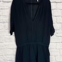 Joie  Benoite black sheer silk short sleeve romper medium Photo 1