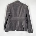 Valerie Stevens  Women's Single Button Velvet Blazer Jacket Gray Petite Size 4P Photo 1