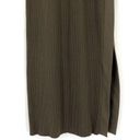 The Range  Ribbed Button Maxi Dress Olive Green XS Photo 3