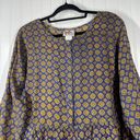 La Femme  Women’s Brown Cotton Long Sleeve Crew Neck Pullover Tunic Top Size M Photo 2