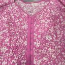 Free People oh baby floral lace puffy sleeves top. Size XL NWT Photo 2