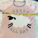 Sonoma Sheep Print pajamas Long sleeve top (no tag) & bottoms (large)  pink gray Photo 5