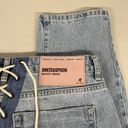 One Teaspoon NEW  28 / 6 Womens  Relaxed Fit Laced Bandit Jeans Lace Up Best Blue Photo 10