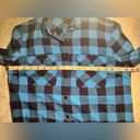 J.Crew  Blue Buffalo Plaid Midweight Brushed Flannel Work Shirt Size 6 Photo 3