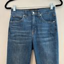 Veronica Beard  Jeans Carly Kick Flare High Rise in Sunrise Blue Size 27 Raw Hem Photo 2