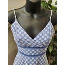 Jun & Ivy June & Ivy Women's Blue 100% Cotton V-Neck Strappy Casual Short Length Dress XS Photo 4