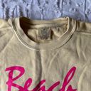 Comfort Colors S Yellow Pink “Beach Please Sanibel Island” Crewneck Sweatshirt Photo 3