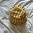 Gap Never worn:  yellow & cream striped bucket hat Photo 3