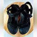 Teva  Platform Athletic Black and White Sport Strap Sandals US 9 EU 40 Like New Photo 4